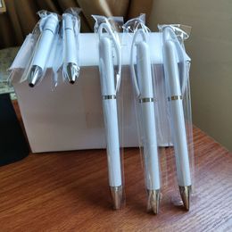 white heat tranfer pen DIY custom blanks sublimation ballpoint pens 50pcs/box school office Writing Supplies