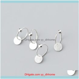 Jewelrysterling Sier Beaded Round Hoop Earrings Minimalist Unique Fine Jewelry For Women Fashion Style Birthday Girlfriend Gift & Hie Drop D