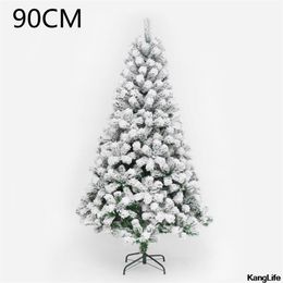 45/60/90CM Christmas Decoration PVC Reusable Trees 2022 Year Decor Navidad Green High Quality Tree 1PCS 211018