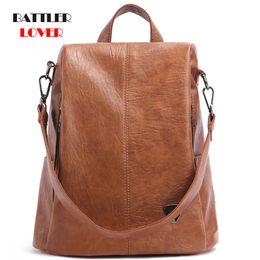 Women Backpack Genuine Leather Shoulder Anti-theft Back Zipper Pad Phone Pocket Pouch Lady Business Travel Mochila Escolar Gifts