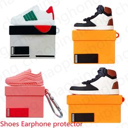 Fashion Designer Cases Headset Accessories for Apple AirPods Pro 2nd Generation Sneakers Bluetooth Headset Silicon Case Luxury Earphone Package Protection Cover