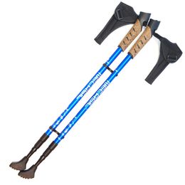 Crutches 1/ 2Pcs Nordic Walking Sticks Anti Trekking Poles Hiking Walking Cane Camping Hiking Poles