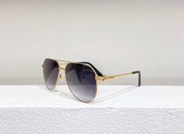 Classic Pilot Sunglasses Gold Metal Grey Shaded Glasses Men Fashion Sun Shades uv400 protecton des lunettes de soleil with box
