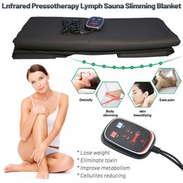 infrared sauna blanket wrap UK - Portable Far Infrared Sauna Blanket Lymphatic Drainage Massage Slimming Body Wrap