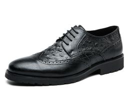 Fashion Mens Formal Shoes Tassel Loafers Men Black Dress designer Wedding Shoe Slip On Leather Brogues