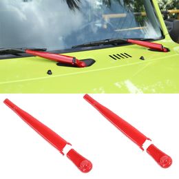 Front Windshield Wiper Blade Arms Trim Decorative Accessories For Suzuki Jimny 19+ ABS Red