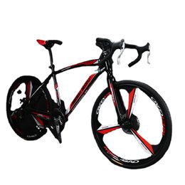 26 Inch 27 Speed Road Bike Fixed Gear Bicycle Shifting Handle Double Disc Brake Adult Student Bicycle