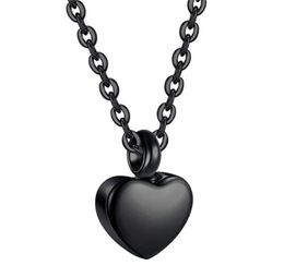 Heart pendant necklace souvenir gift cremation jewelry perfume bottle ashes urn lady necklace to commemorate family
