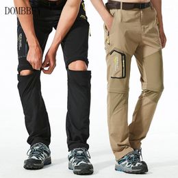 Men's Pants Outdoor Summer Men Shorts Quick-drying Cargo Male Detachable Elastic Breathable Trousers Hiking Camping Trekking 6XL