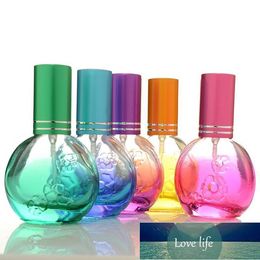 Storage Bottles & Jars 15 ML Colourful Glass Perfume Spray Bottle Empty Mist Atomizer Cosmetic Refillable Container Portable Toner Pump Vial Factory price expert