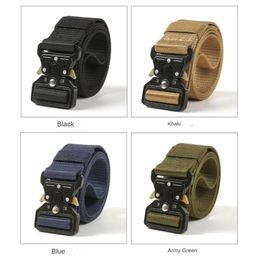 Waist Support 125CM Long Big Size Belt Male Tactical Military Canvas Outdoor Men's Nylon Belts Army Ceinture Hom