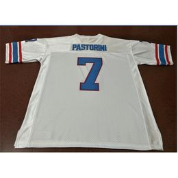 Custom 009 Youth women Vintage #7 UNSIGNED Sewn Stitched Dan Pastorini Football Jersey size s-5XL or custom any name or number jersey