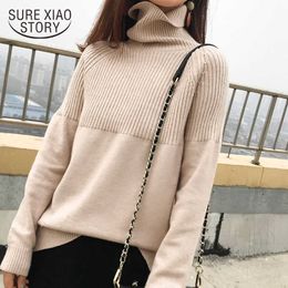 Thick Turtleneck Sweater Autumn Long Sleeve Women Sweater Pullover Winter Clothes Women Solid Warm Knitwear All Match 11123 210527