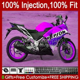 Injection Mold For HONDA CBR-250 CBR 250R 250 CBR250 R CC Pink Repsol 2011 2012 2013 2014 2015 Body 58No.91 250CC CBR250R MC41 11 12 13 14 15 CBR-250R 11-15 OEM Fairing Kit