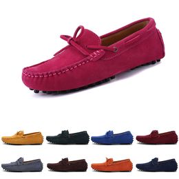 men casual shoes Espadrilles triple black navy brown wine red green khaki Orange mens sneakers outdoor jogging walking thirty