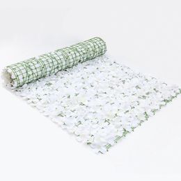 roll panel Australia - Multi Size White Theme Artificial Flower Row Roll Fencing Trellis Screen Hydrangea Panels For Outdoor Home Garden Decoration