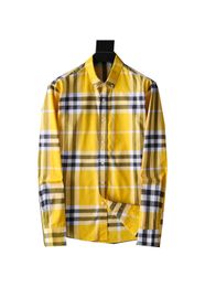 2022 Designers Mens Dress Shirts Business Fashion Casual Long Sleeve Shirt Brands Men Spring Slim Fit chemises de marque pour hommes Clothing M-3XL #58