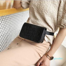 Designer-Waist Bags Fanny Pack Women Bag Crocodile Pattern PU Leather Messenger Shoulder Belt Pocket Running Chest