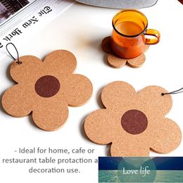 Flower Shaped Wood Cup Mat Drink Coaster Durable Heat Resistant Tea Coffee Pad Tableware Kitchen Accessories