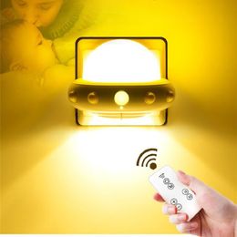 -Luces nocturnas LED Luz Baby Feeding Kawaii Habitación Decoración para niños Decoración USB Cartada de noche Carga regalo ajustable Bulbo inteligente
