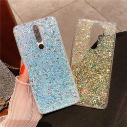 Clear Crystal Glitter Phone Cases For Huawei P40 Pro P30 Lite Honour 50 30 Mate 40 30 20 Pro Nova 8 Pro 7 SE 6 Y7A Y6P 2020 Cover