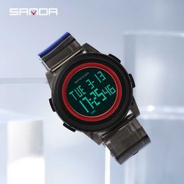 SANDA Top Brand New Fashion Digital Watch Sports Men's Electronic Watch Luminous Countdown Men's Original Waterproof Clock G1022