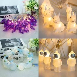 Cosmic Dreamy Led String Lights Astronaut Holiday Atmosphere Bedroom Outdoor Decor Party Halloween Y0720