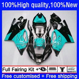 Body For Aprilia RSV Blk cyan hot 1000 R 1000R RSV1000R RV60 Mille 03-06 Bodywork 9No.155 RSV1000RR RSV1000 03 04 2005 2006 RSV-1000 R RR 2003 2004 05 06 OEM Fairings Kit