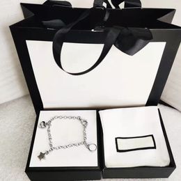 Top Luxus Designer Armband Kreative Stern Herz Drei Stil Kette Silber Überzogene Material Armbänder Schmuck Versorgung