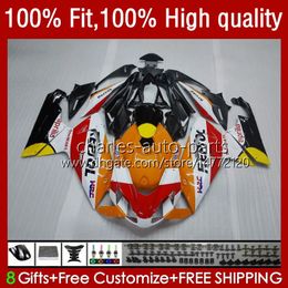 Injection Kit For Aprilia RS4 RSV 125RR RS 125 R RR 2012 2013 2014 2015 2016 Body 38No.145 RSV125 RSV125RR RS-125 Repsol orange 12-16 RSV-125 RS125 12 13 14 15 16 OEM Fairing