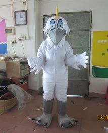 Mascot Costumes Seagull Mascot New Snow Geese Egret Bird Mascot Costume Adult Character Cosplay Ceremony Apparel