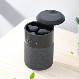 Portable 2 In 1 Bluetooth Headset Speaker Wireless Bass Subwoofer Waterproof Outdoor Speakers Usb Stereo Loudspeaker Music Box