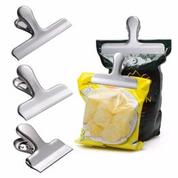 Stainless Steel Chip Bag Clips kitchen Food Sealing Bag Clips Fresh Food Clips Seal Food Sealing Clamp Clip LX4174