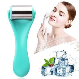 Stainless Steel Ice Roller Massager Face Skin Care Tool Cooling Massage Facial Lift Firming Eye Body Relief Fatigue Anti Cellulite