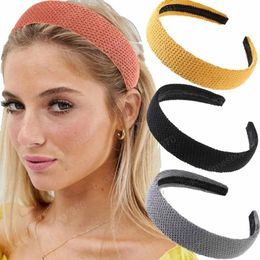 Solid Color Knitting Headbands Women Hair Hoop Fashion Girls Hair Band Hairbands Elastic Bezel Hair Accessories