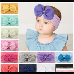 Baby Kids Maternity Drop Delivery 2021 Soft Nylon Creative Chiffon Bow Flower Headdress Baby Accessories Lovely Princess Hair Band Kwuoy