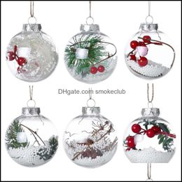 Event Festive Supplies & Party Decoration Christmas Tree Hanging Bauble Home Festival Ornament Elf Ball Garden Children Gifts Drop Delivery