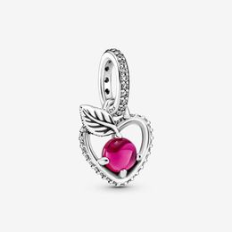 100% 925 Sterling Silver Princess Apple Dangle Charms Fit Original European Charm Bracelet Fashion Women Wedding Engagement Jewellery Accessories