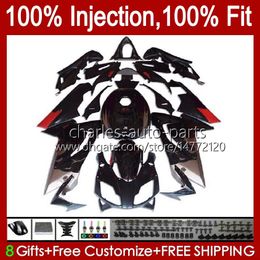 Body Injection For Aprilia RS-125 RSV RS 125 RR 125RR 2006 2007 2008 2009 2010 2011 34No.80 RSV-125 RSV125 R 06-11 RSV125RR RS4 RS125 06 07 08 09 10 11 Fairing Silvery black