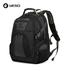 YESO Large Capacity Laptop Backpack Men Multifunction Waterproof 15.6inch Backpack For Teenagers Business Casual Travel Backpack 210929