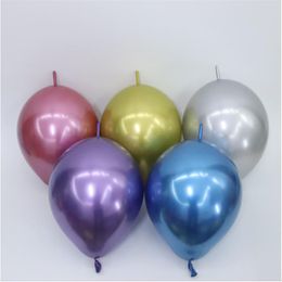 Party Decoration 10PCS Thickened Tail Metal Balloon Birthday Wedding Celebration Baby Shower Anniversary