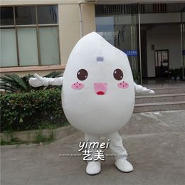 Mascot Costumes 2017 New Arrive New Food Is Rice Fancy Dress Mascot Costume Adult Character Cosplay Mascot Costume Halloween Party Dress