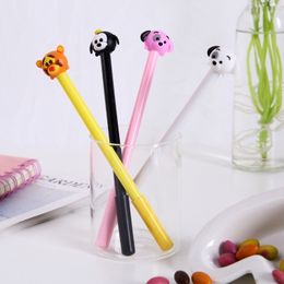 40 pcs stationery cartoon dog gel pen ink gift prizes office supplies student test pen 210330