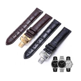 High Quality Handmade Genuine Leather Watch Band 19mm 20mm 21mm 22mm for Lilock Curved Strap Belt 1853 Substitute for T41 H0915