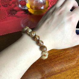 Браслет этнический стиль естественный браслет Tabby Bodhi Мужчины женщины универсальные ретро -браслетные украшения