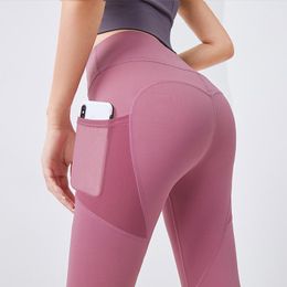 Yoga Outfit High Waist Seamless Gym Women Pants With Pocket Fitness Sports Wear Plus Size S-XXL Sweat Running Leggings