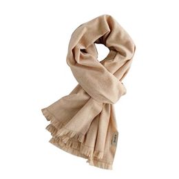 Solid Color Winter Mens Women Keep Warm Blanket Scarf Textile Soft Comfortable Daily Casual All-match Thick Couple Wrap Scarves Shawl Travel Outdoor Gift HY0206
