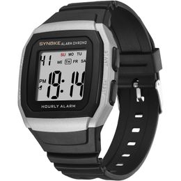 Wristwatches PANARS Sports Outdoor Electronic Watch Pu Strap Alarm Clock Stopwatch Men Waterproof Multi Function Military Watches 2023