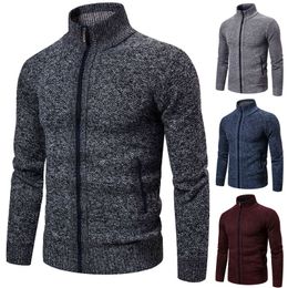 men's winter padded knitted sweater Cardigan 2021 Winter Thick Warm Winter Men Jacket Casual Knitwear Sweatercoat male clothe Y0907