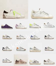 ﾄ2022 Vendita di scarpe firmate stivale Donna Luxury Golden Super Star Sneakers Scarpe da ginnastica Paillettes Classic White Do-Old Dirty Men Casual R